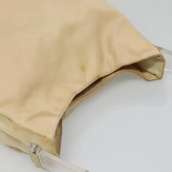 PRADA Shoulder Bag Nylon Plastic Cream Clear - Picture 6 of 16